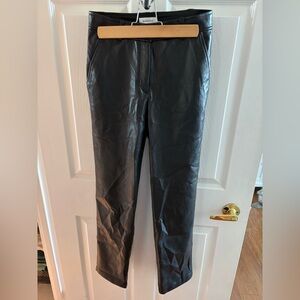 Babaton pleather pant. Size 4. High rise